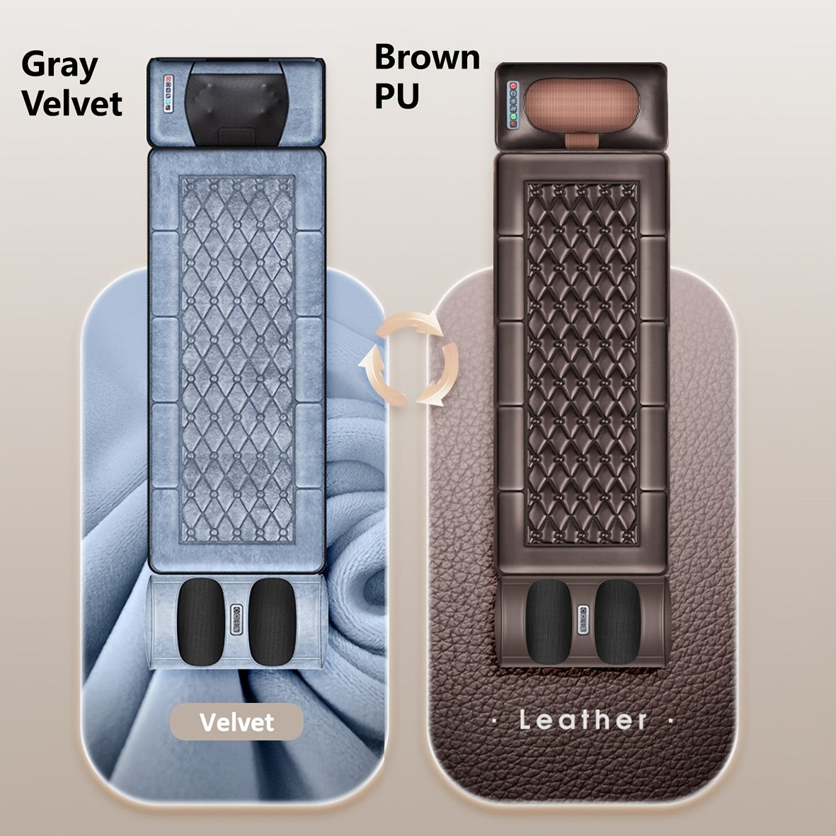 Full Body Heated Massage Pad with Removable Neck Pillow