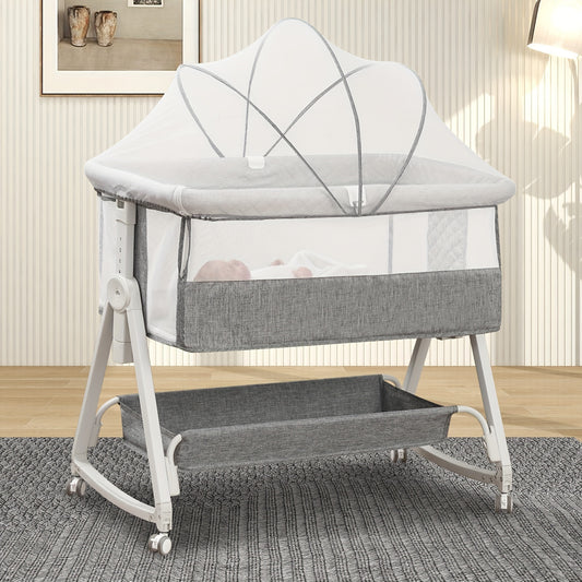 3 In 1 Baby Bassinets Bedside Sleeper With Mosquito Nets, Read More