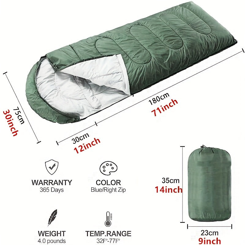 Sleeping Bag for Adults + Teens: Ultra-Comfortable.