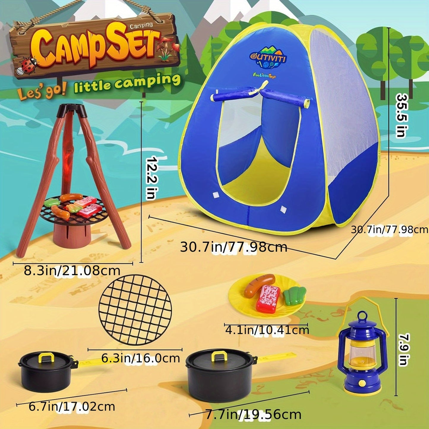 Pop-Up Play Tent For Kids: Camping Toys
