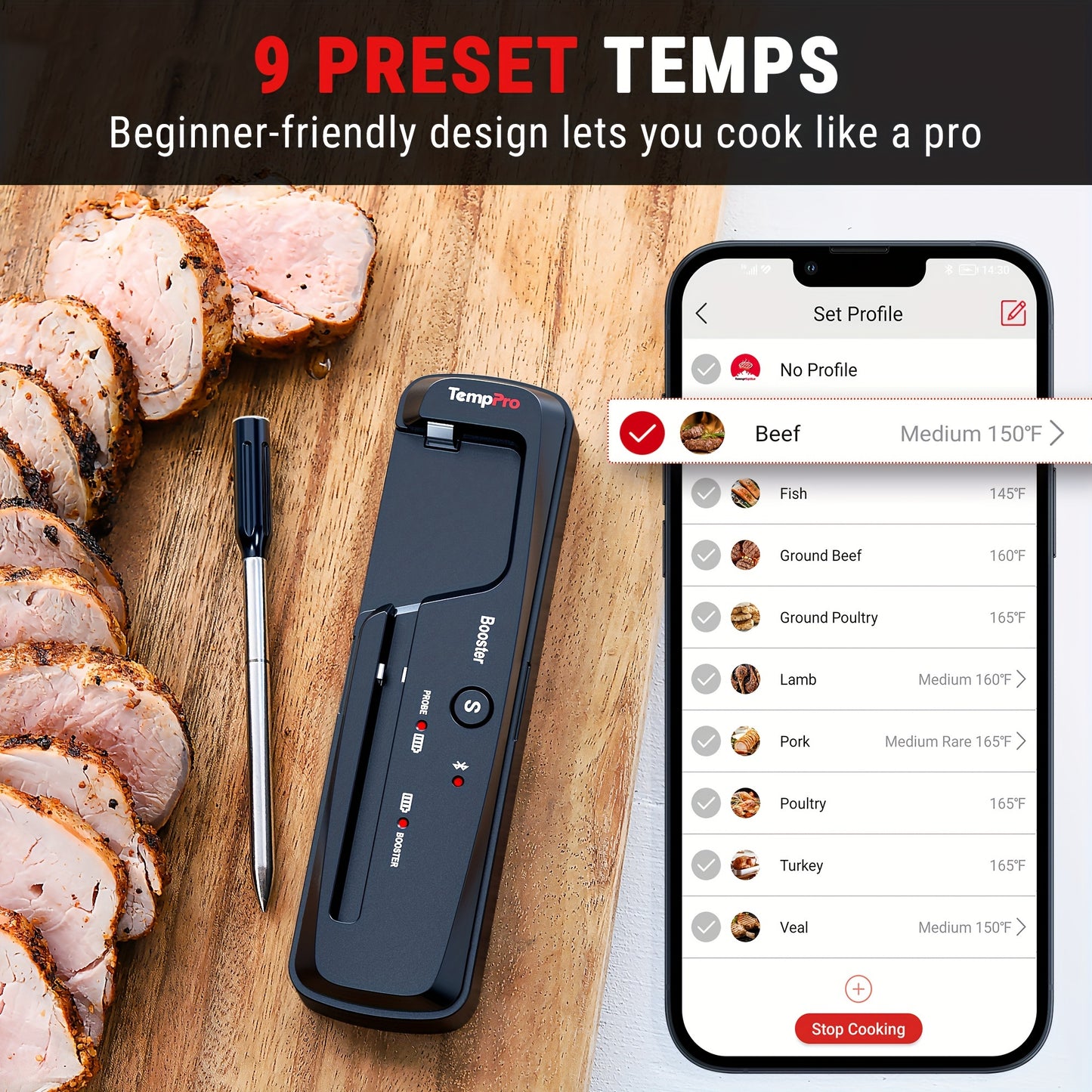 500-ft-Ranged Wireless Meat Thermometer, Read More