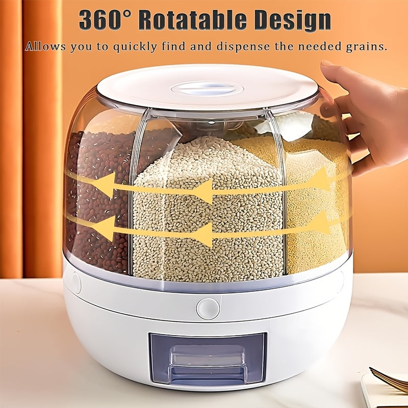 1pc Large Capacity 6 Grain Dispenser with Lid - Read More