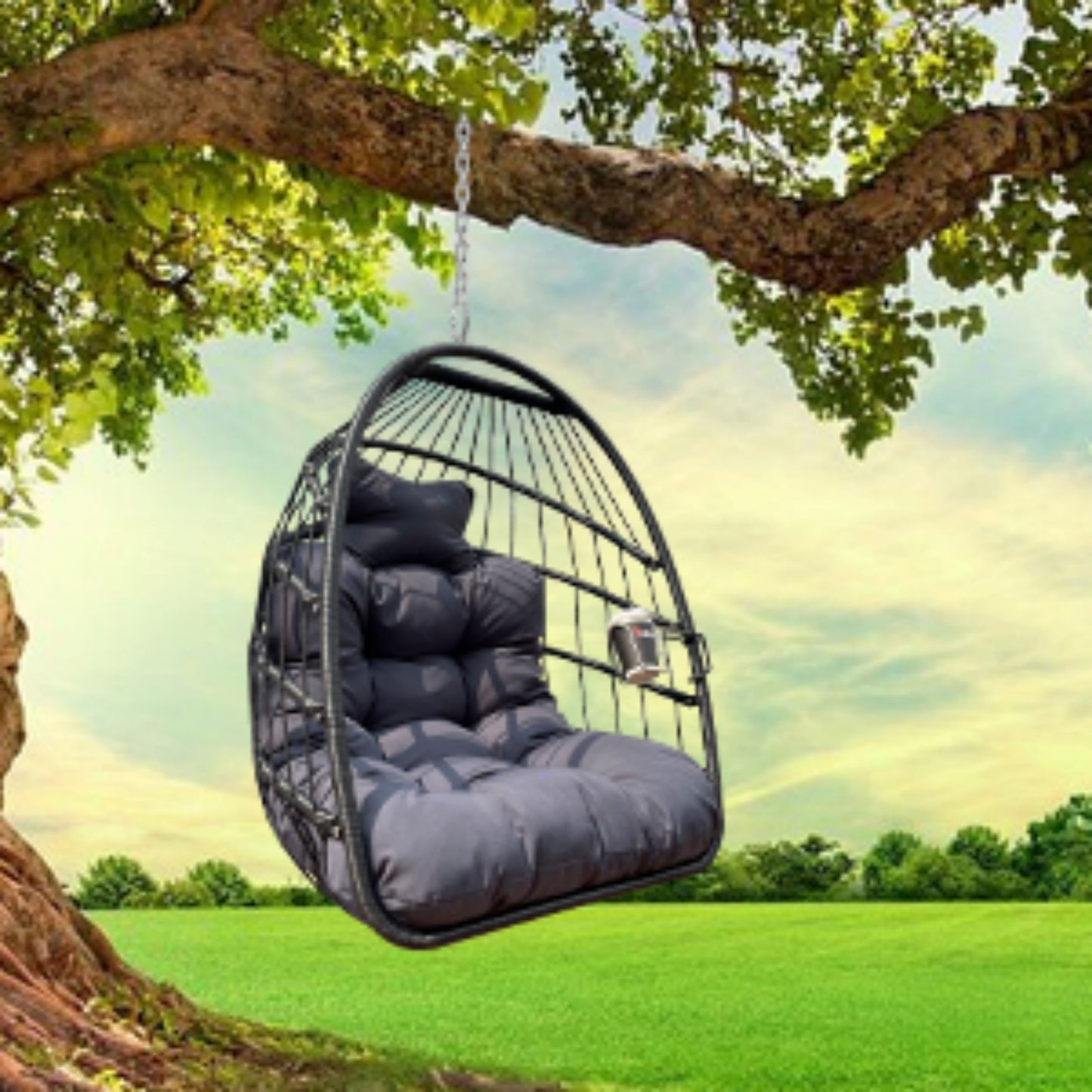 Swing Hammock Egg Basket Chair Without Stand, 350lbs Capacity