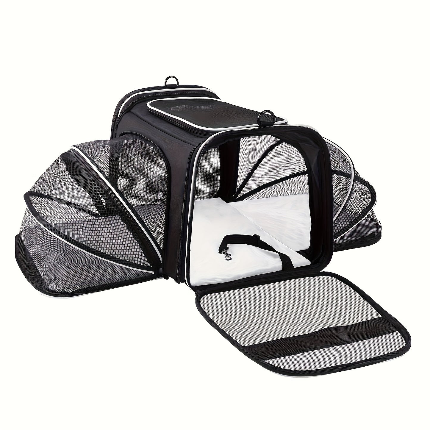 Pet Carrier Airline Approved, 4 Sides Expandable Cat & Small Dog Carrier Read More.