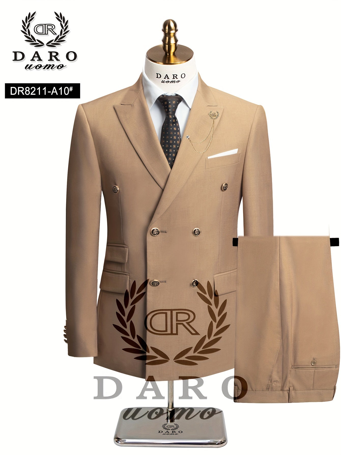 Men's Double-Breasted Blazer - Tailored Fit Suit Coat Read More