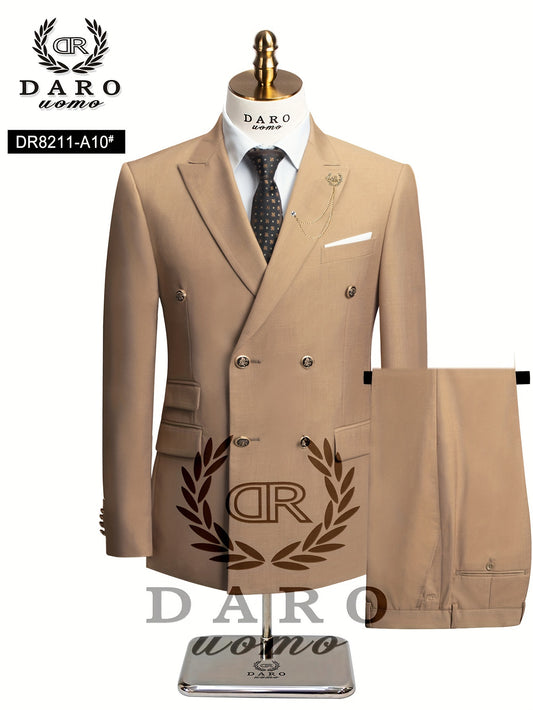 Men's Double-Breasted Blazer - Tailored Fit Suit Coat Read More