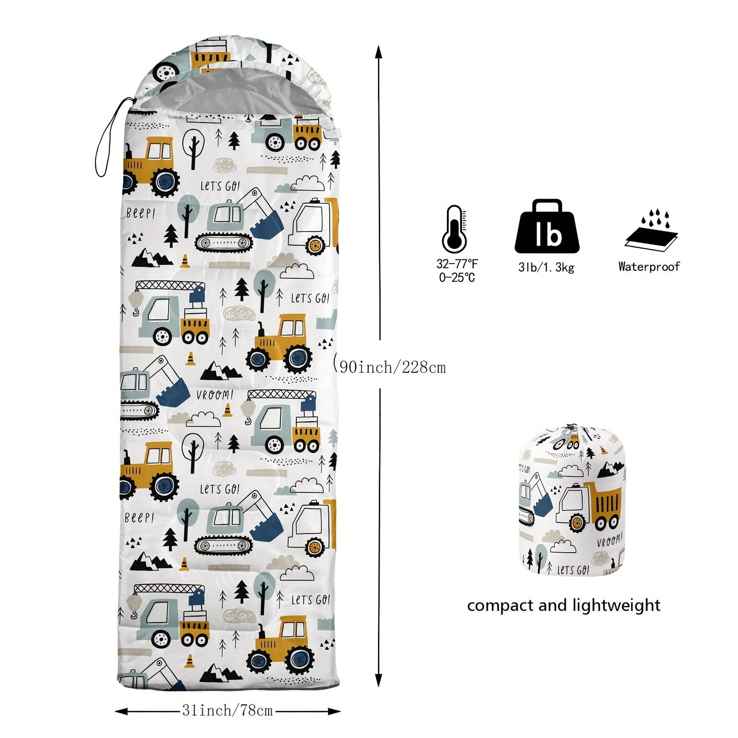 Sleeping Bag for Kid's Camping, Hiking