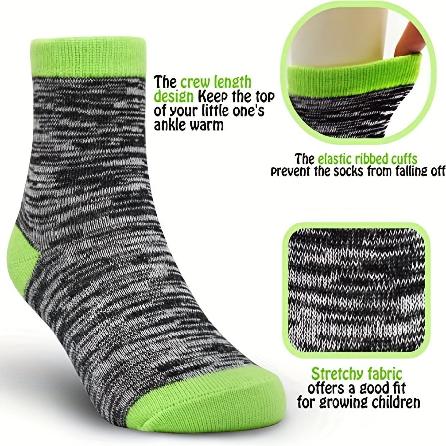 12 Pair Of Boy's Mid Crew Sport Socks, see more