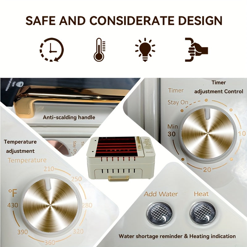 Home Portable Dual Zone, Electric Grill with Rotisserie - Read More.