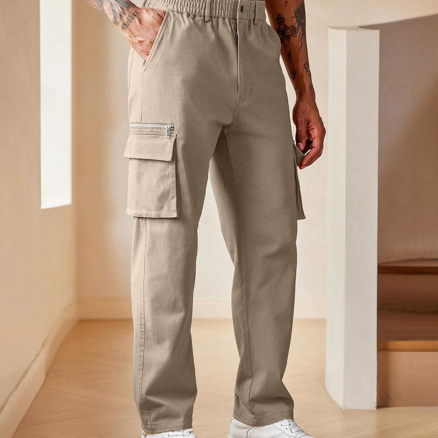 Big & Tall Men's Casual Cargo Pants Relaxed Fit Read More.