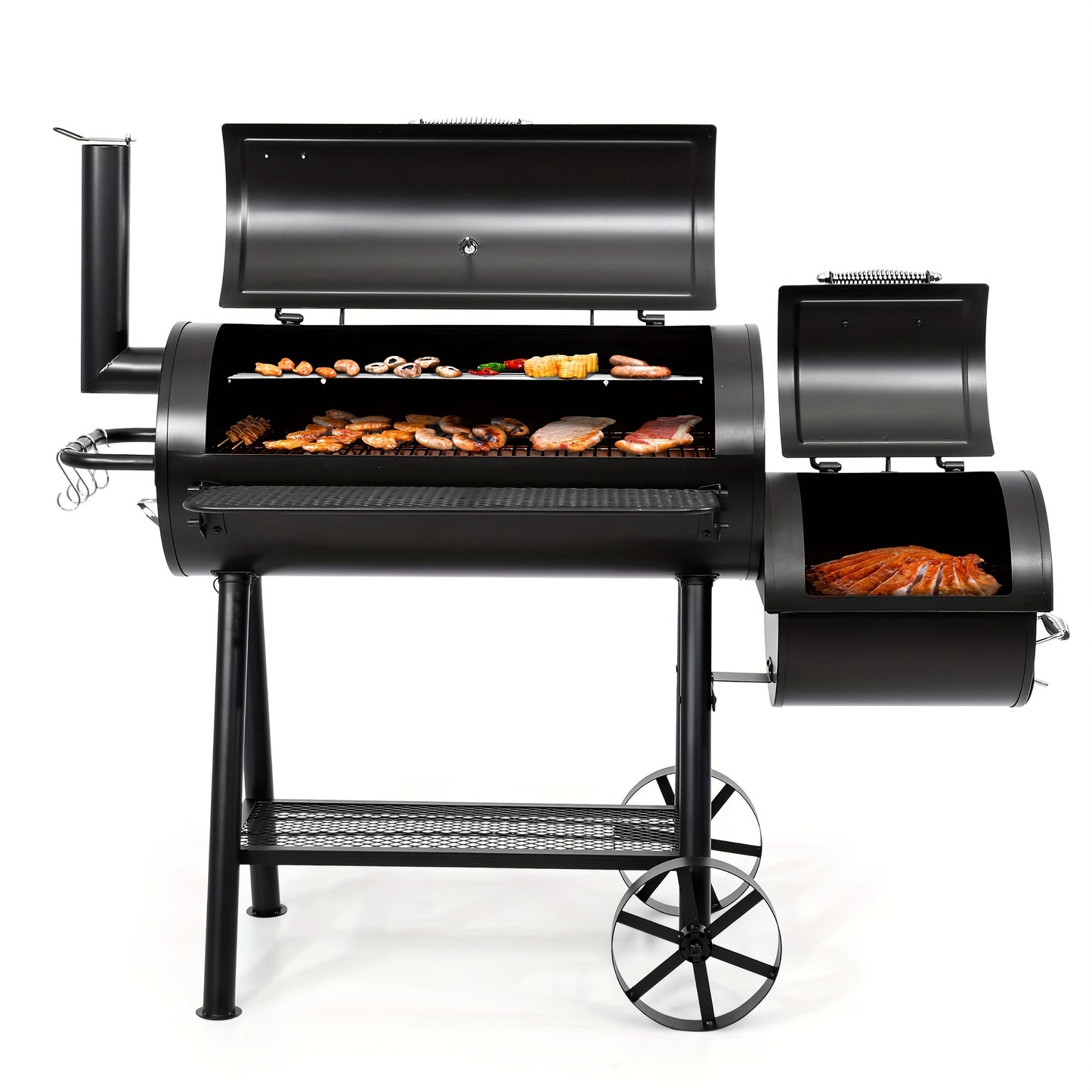 Extra Large Outdoor Grill - Heavy Duty Charcoal Smoker,