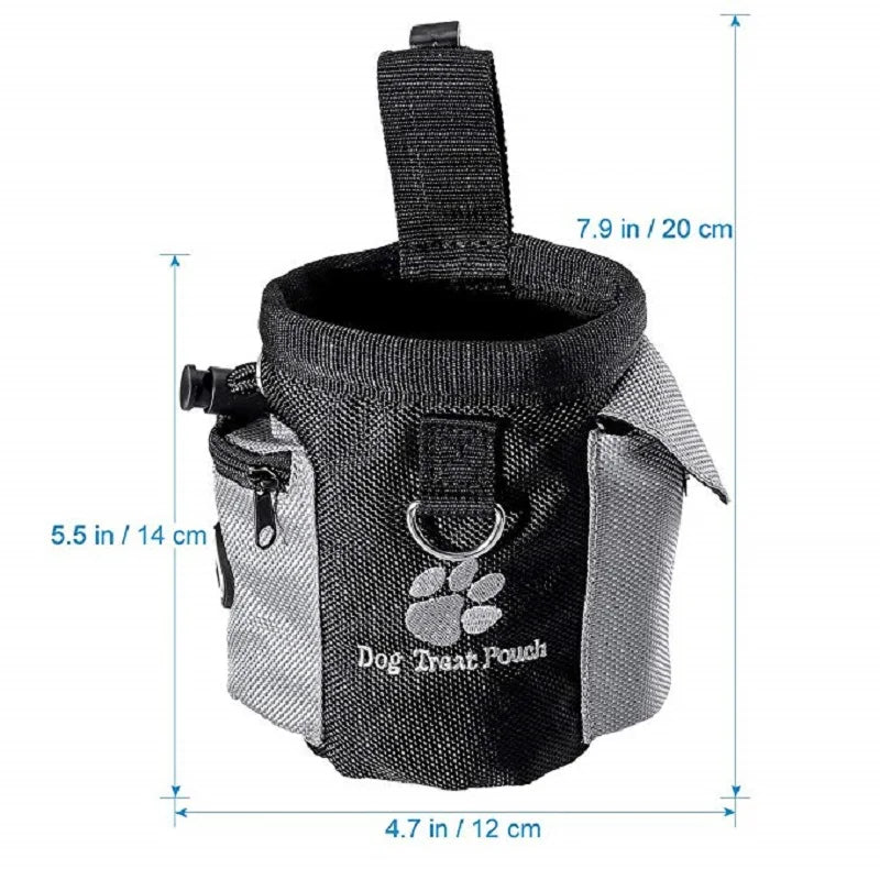 Portable Dog Treat Bag Pouch for Training Dog Snacks.