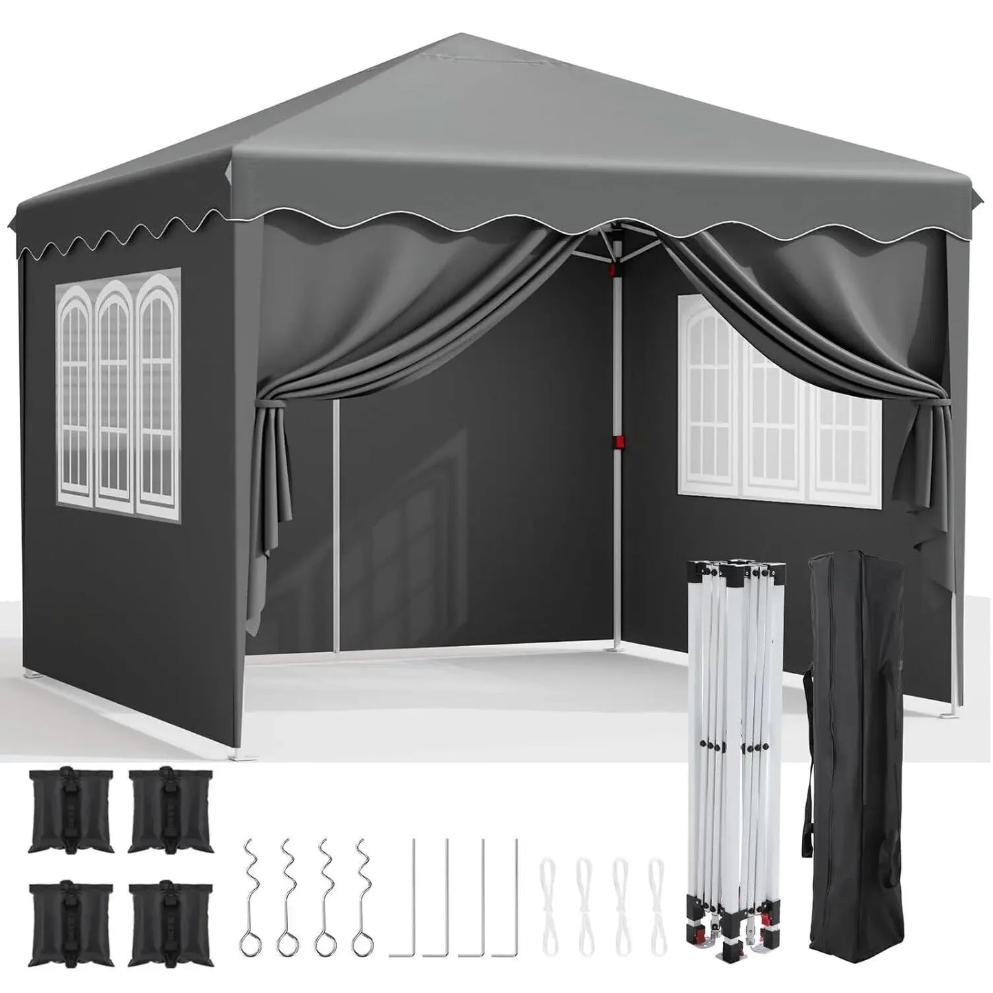 3x3m Sunshade Gazebo Portable Outdoor Rainproof Tent. See More