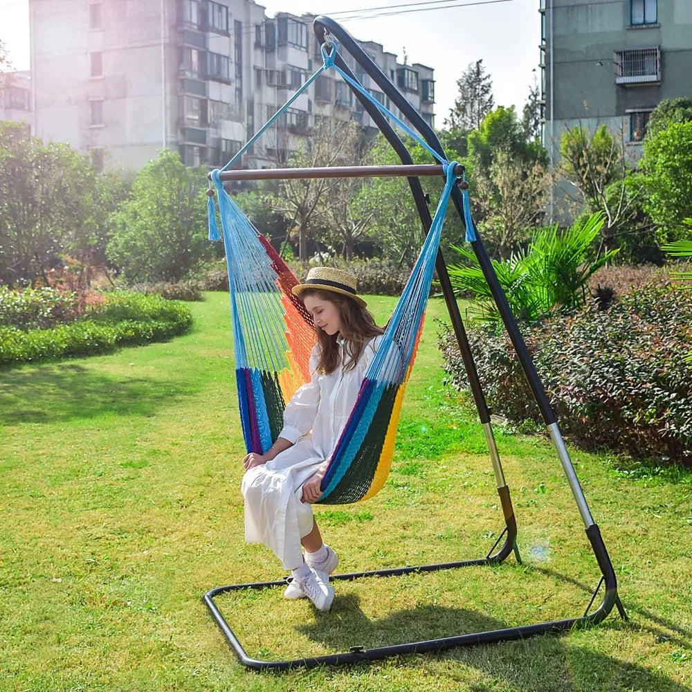 XL Hammock Chair with Detachable Steel Bar