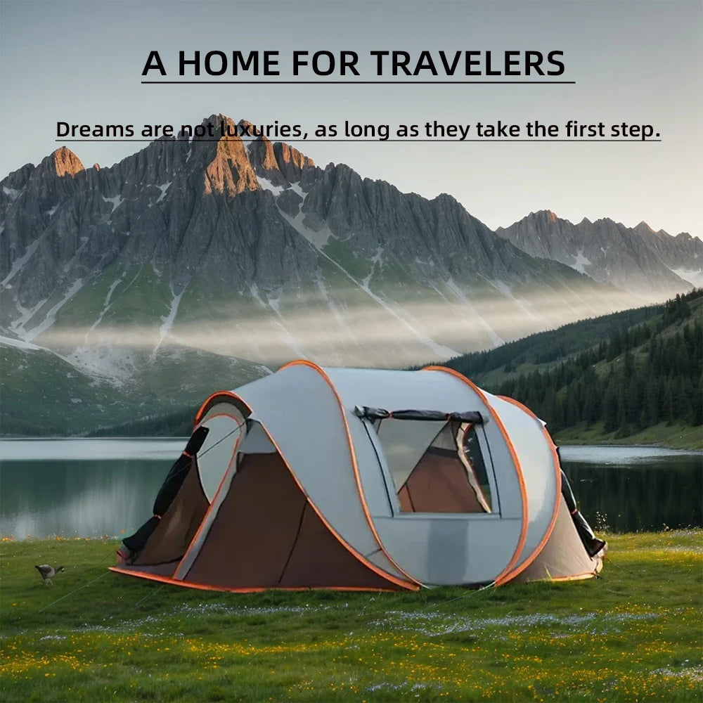 Automatic Pop Up Camping Tent for 4 to 6 People