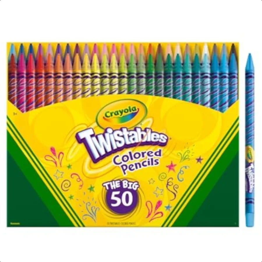 Twistable Colored Pencil Set 50 Pieces