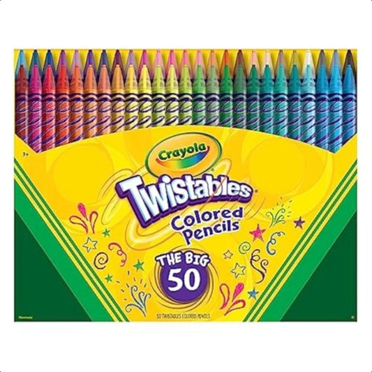 Twistable Colored Pencil Set 50 Pieces
