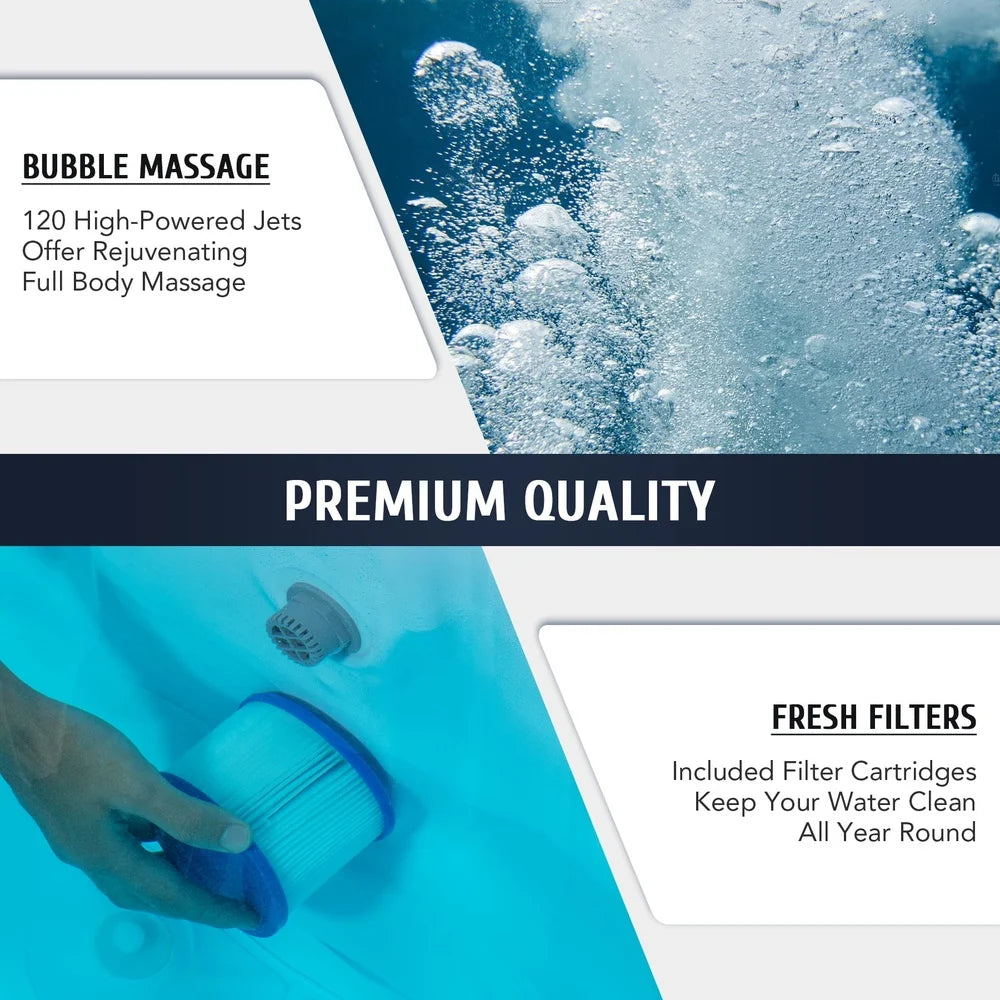 Inflatable Round Spa Hot Tub 6 Adults