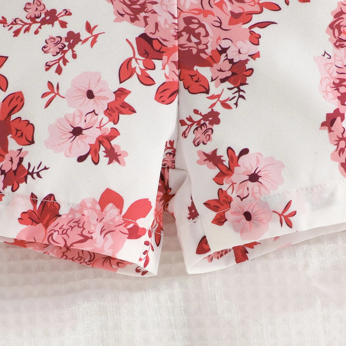 Girls Lace Neckline Floral Princess Dress