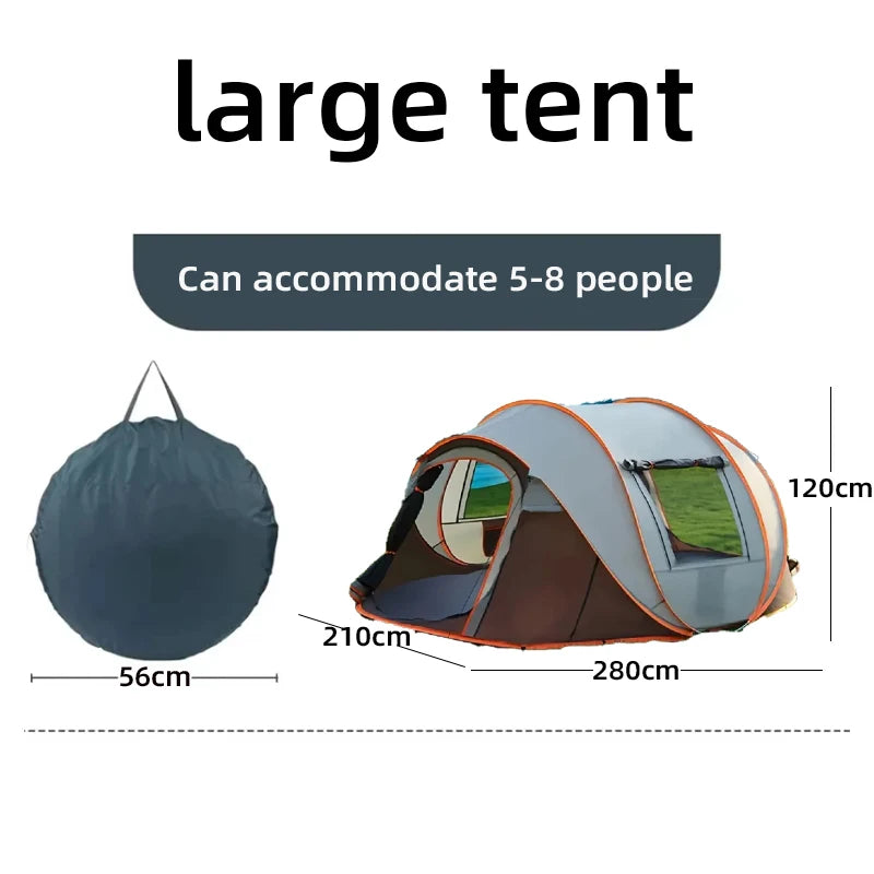 Automatic Pop Up Camping Tent for 4 to 6 People