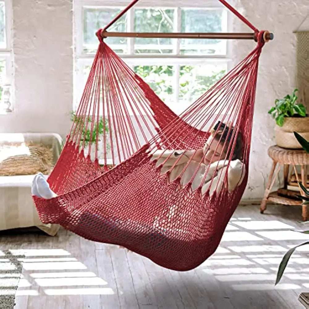 XL Hammock Chair with Detachable Steel Bar