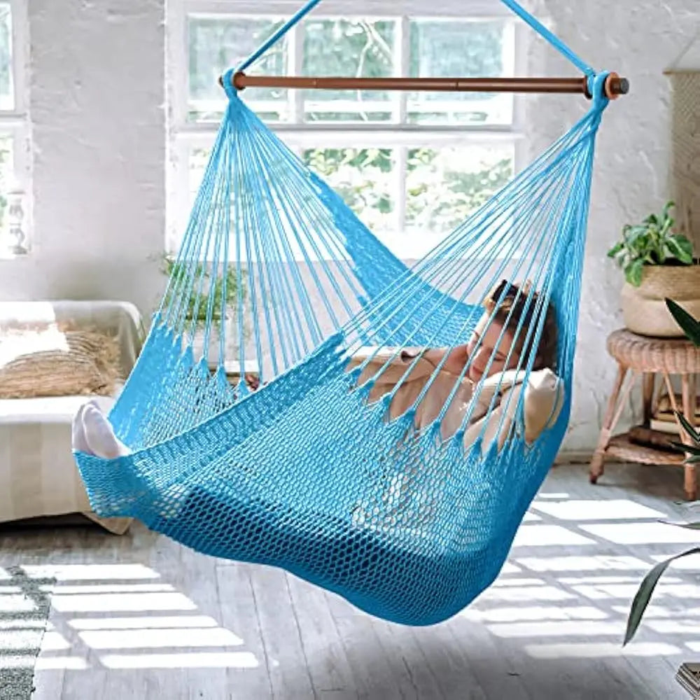 XL Hammock Chair with Detachable Steel Bar