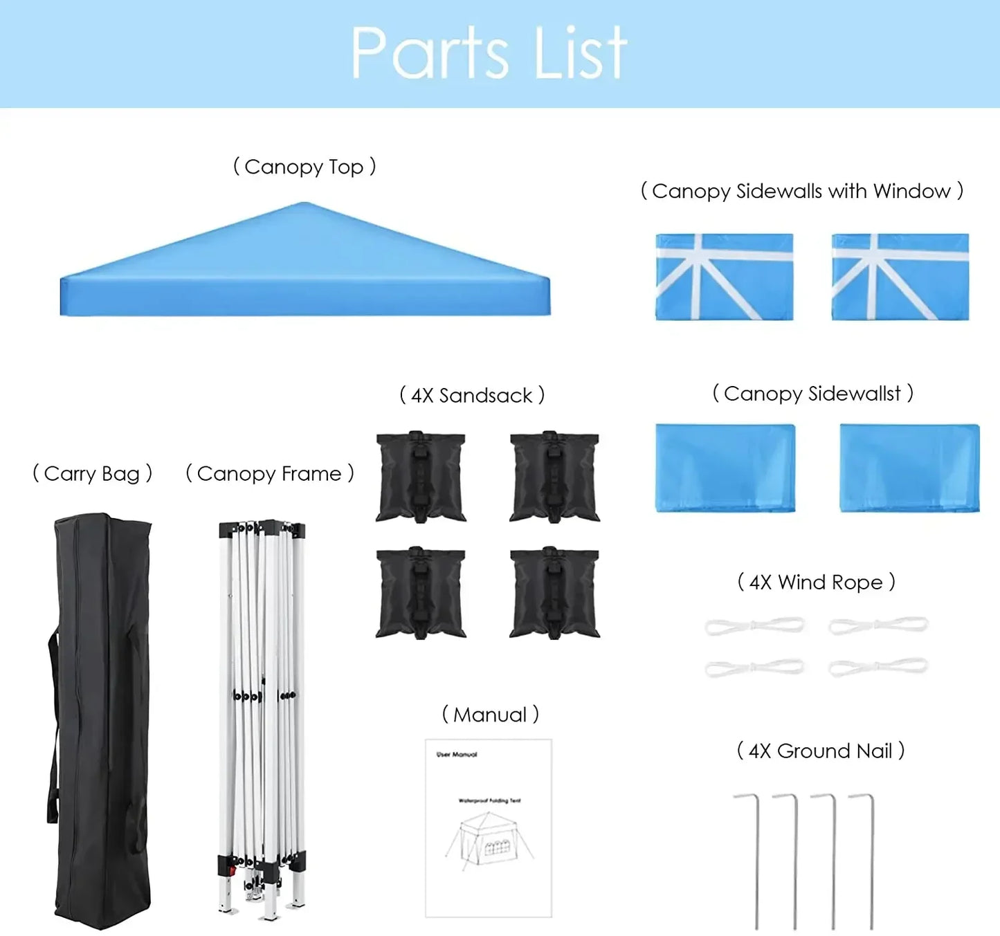 3x3m Sunshade Gazebo Portable Outdoor Rainproof Tent. See More