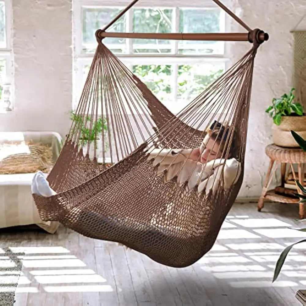 XL Hammock Chair with Detachable Steel Bar