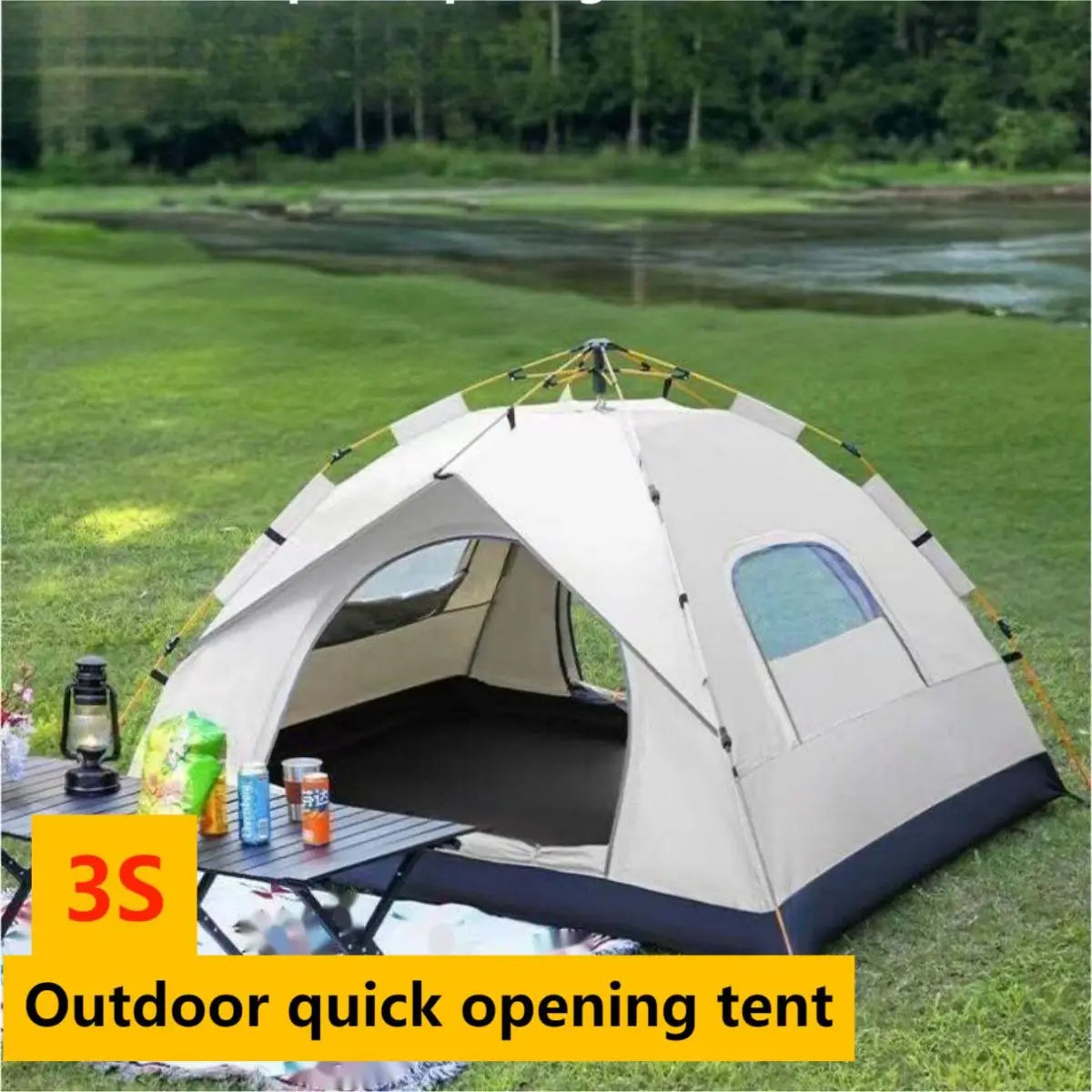 Automatic Quick Opening Camping Tent 3 to 4 Users