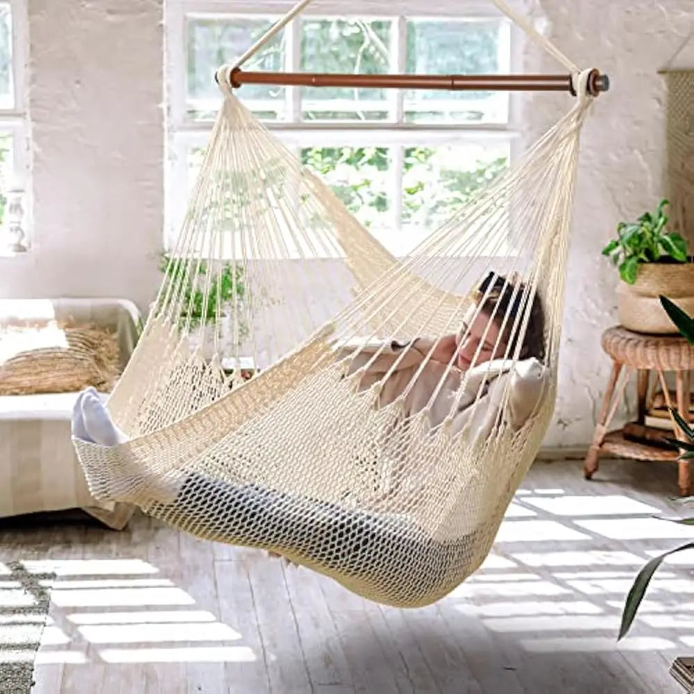 XL Hammock Chair with Detachable Steel Bar