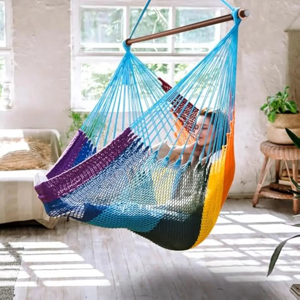 XL Hammock Chair with Detachable Steel Bar