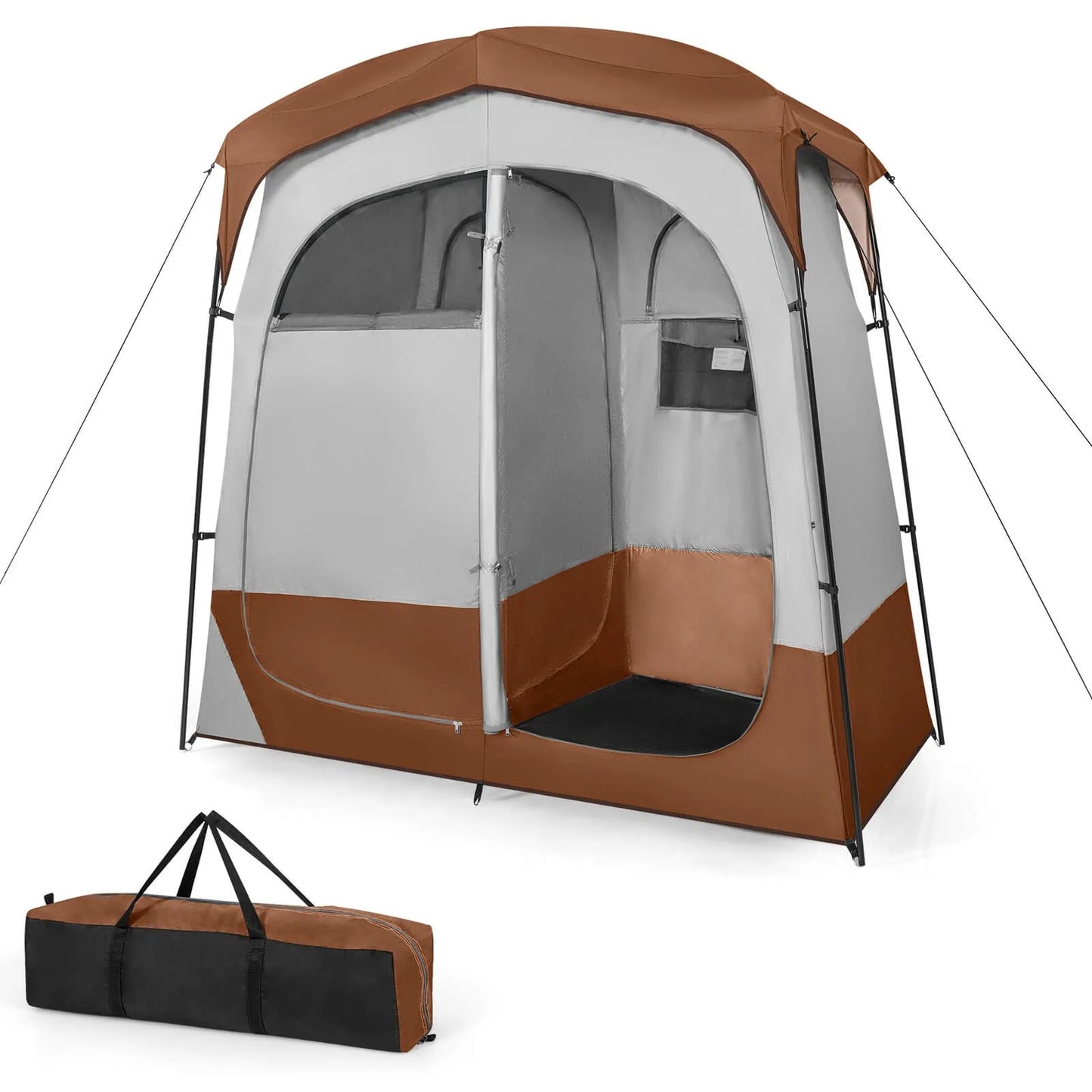 Portable Two Room Outdoor Shower and Privacy Tent