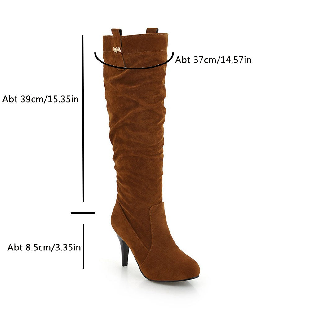 Women’s Mid Calf Stiletto Heel Boots