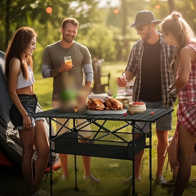 Aluminum Folding Camping Table, w/Carry Bag.
