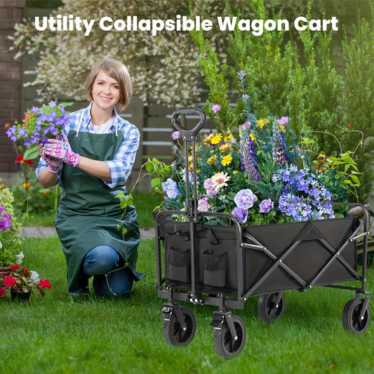 Foldable Wagon Cart, Big All-Terrain Wheels,