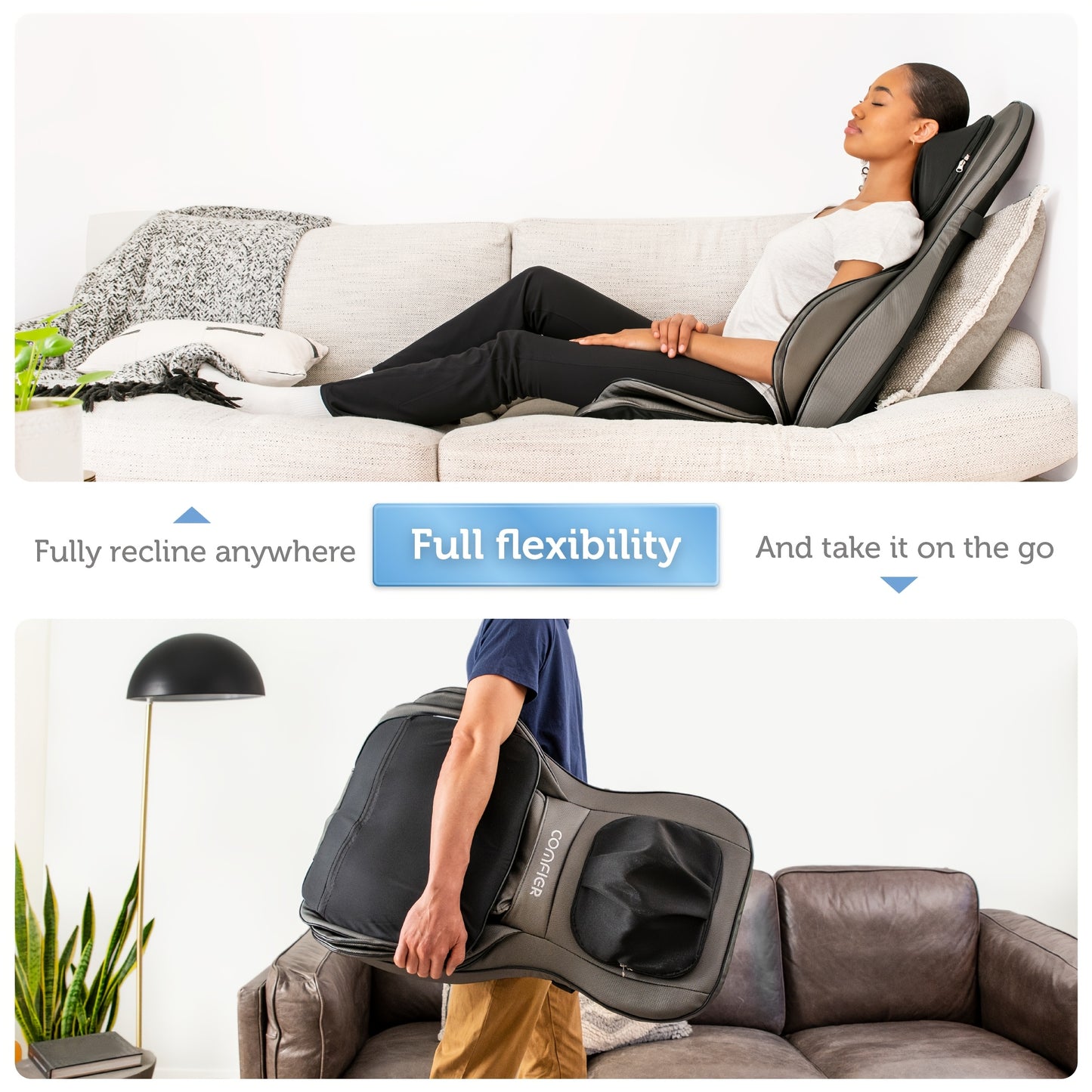 Shiatsu Heated Massage Chair Pad for Full Body Relaxation