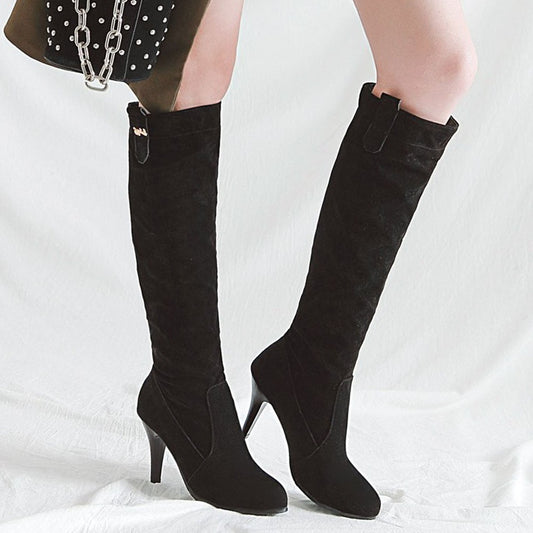Women’s Mid Calf Stiletto Heel Boots