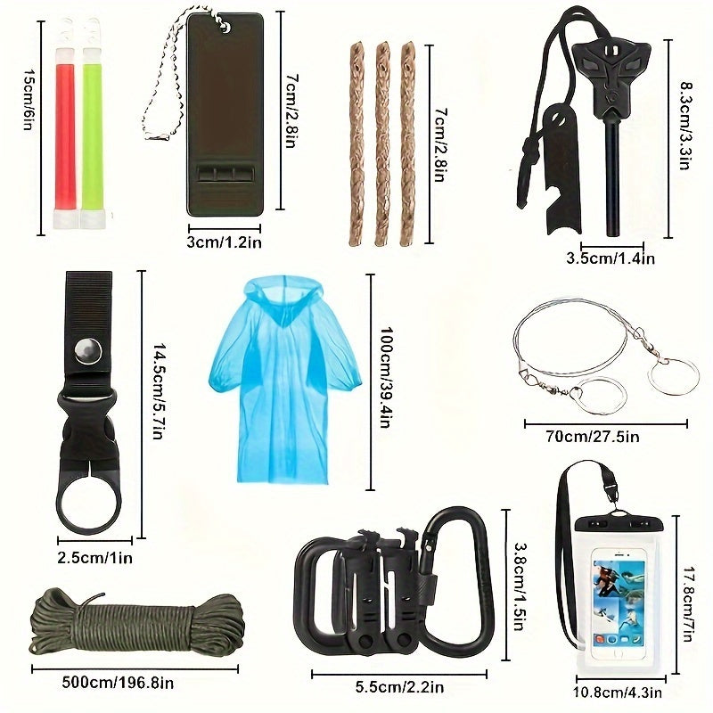 250 Piece First Aid Kit W/ Compatible Bag And Emergency Tent,