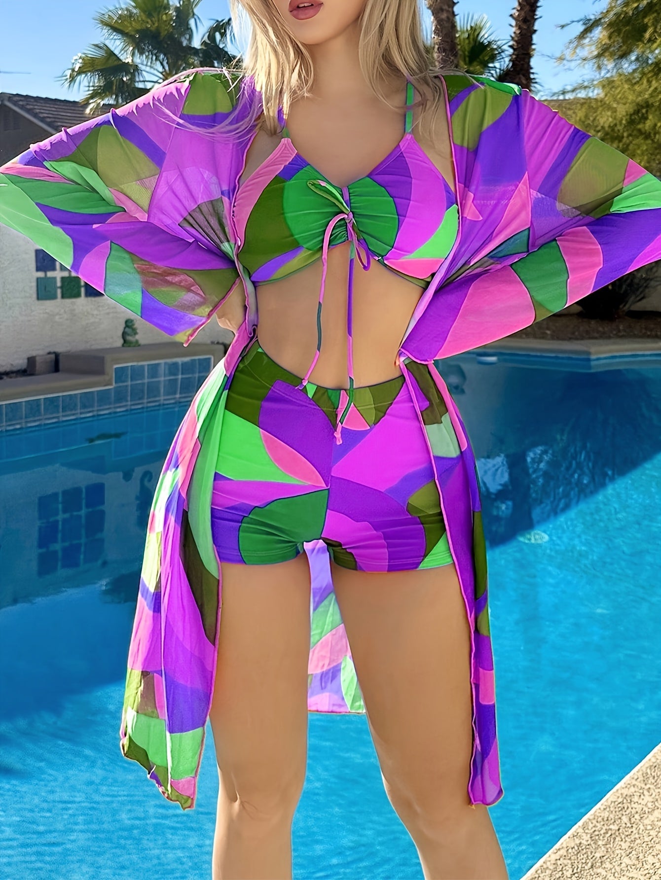 Women’s Three Piece Swimsuit Set