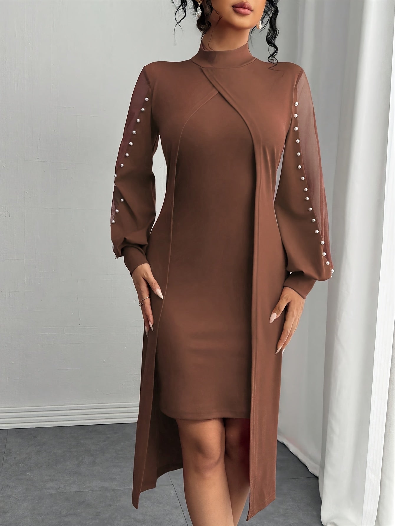 Elegant Black Maxi Dress. Fall Fashion