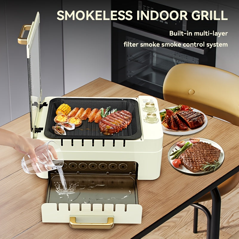 Home Portable Dual Zone, Electric Grill with Rotisserie - Read More.