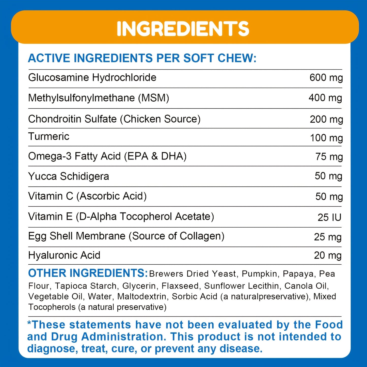 Hip & Joint Supplement For Dogs, 10oz Glucosamine Chews for Dogs, Read More