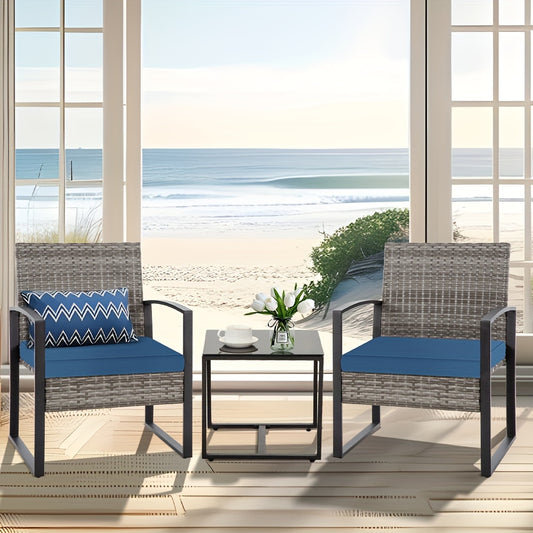 3-piece Outdoor Furniture Set, w/Coffee Table.