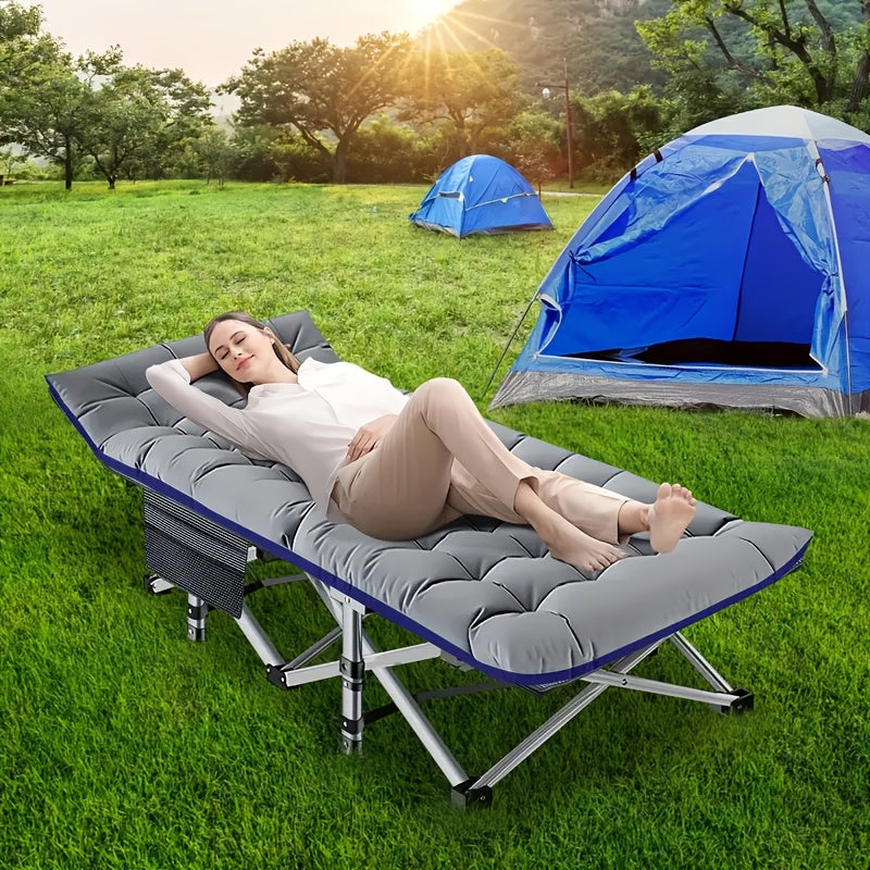 75in Foldable Sleeping Bed Double-Sided Mattress,