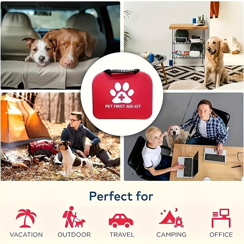 91-Piece Pet First Aid Kit Like Dogs and Cats: Emergency