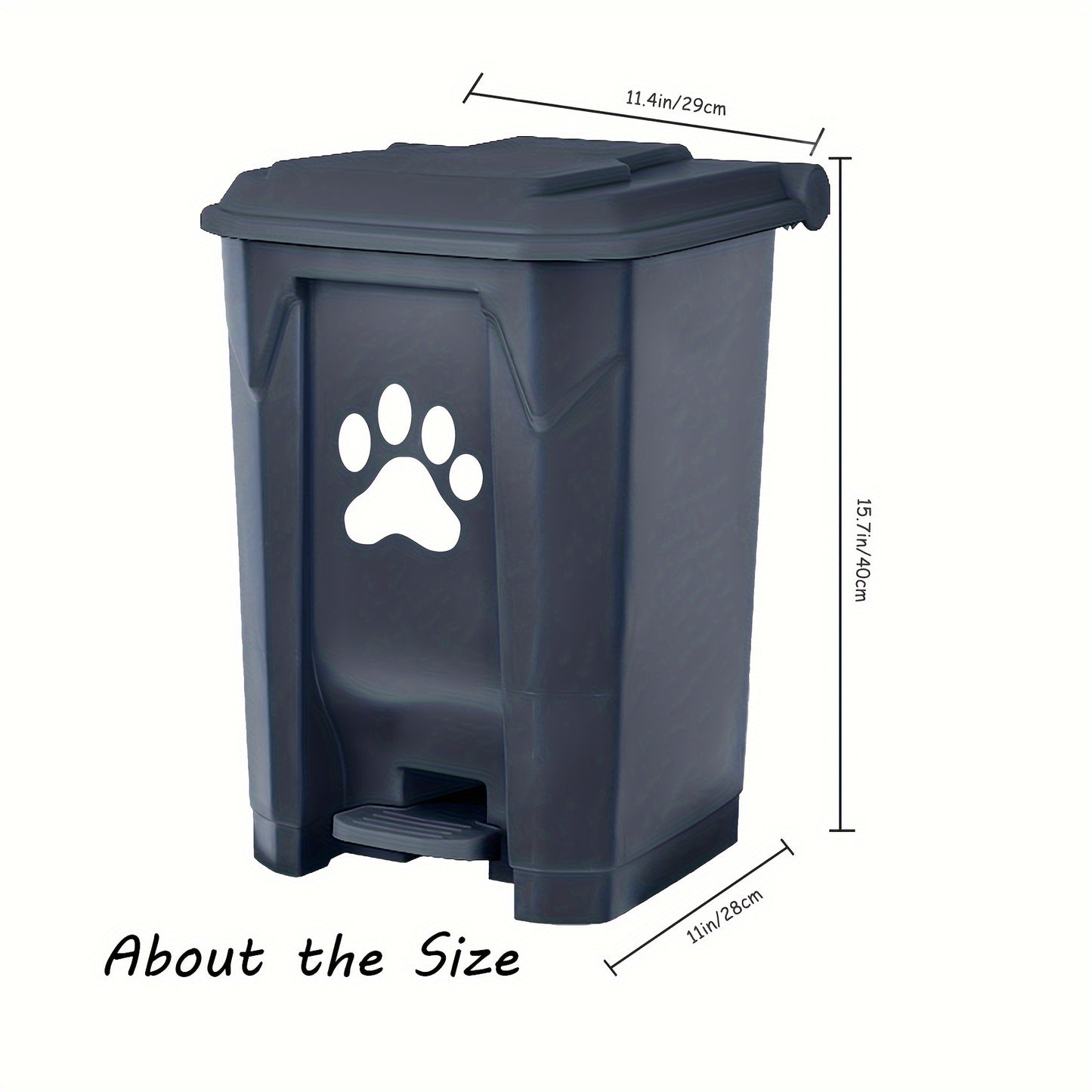 Dog/Cat Poop Trash Can Outdoors Pet Waste Station with Lid. Read More