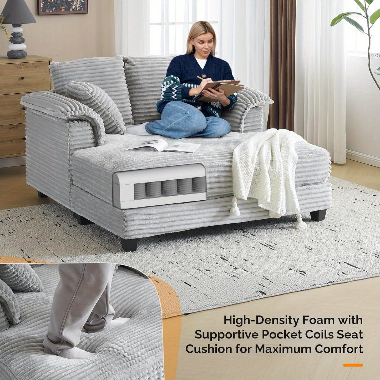 Oversized Lounge Sofa Sleeper