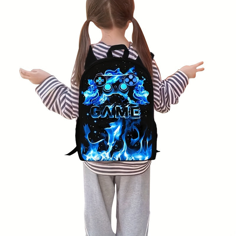 Lightweight 3pcs Stylish Black Backpack Set.