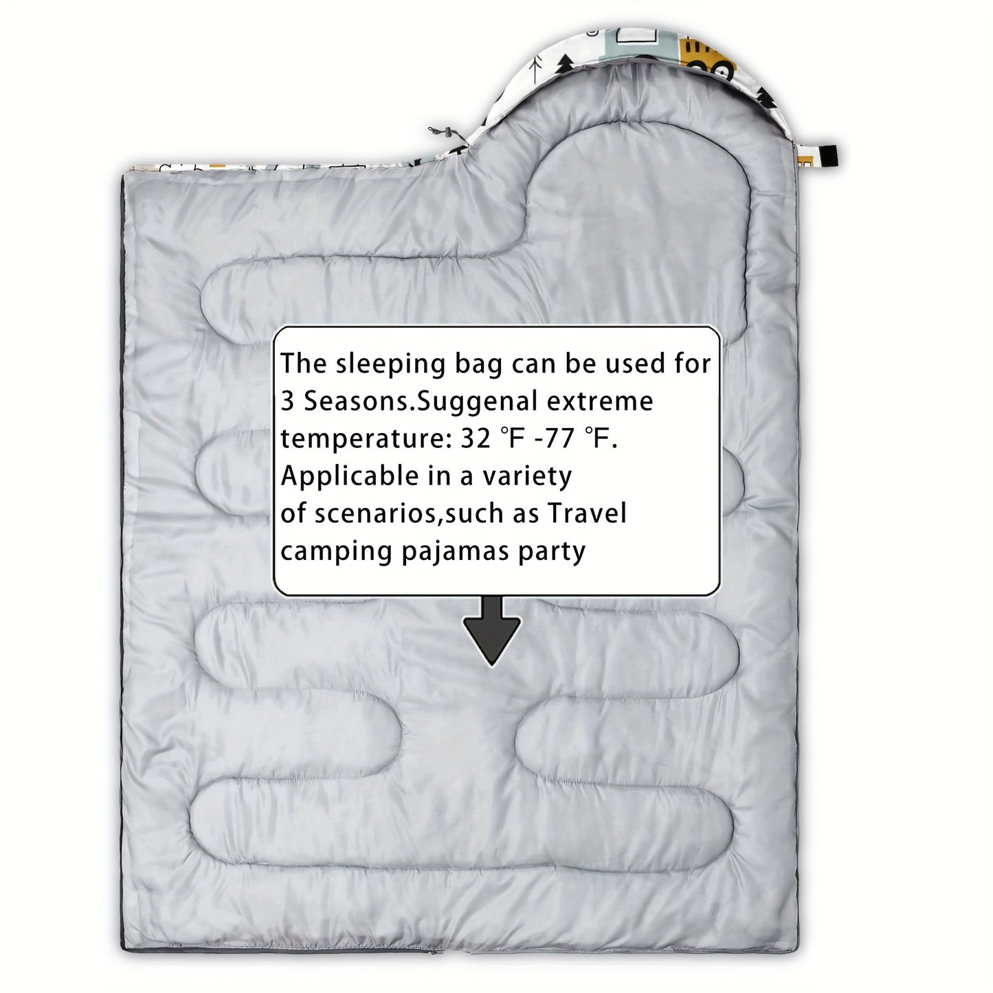 Sleeping Bag for Kid's Camping, Hiking