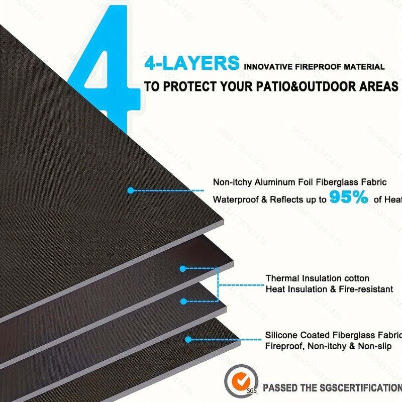 Extra Large Fireproof BBQ Grill Mat Heat Resistant up to 1094°F Read More